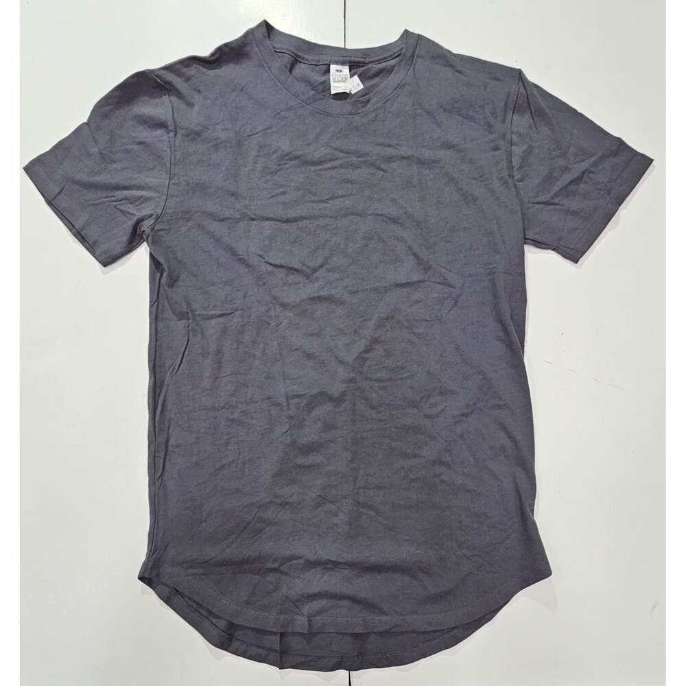 Pro Club Men L Charcoal Lightweight Curved Hem Drop Short Sleeve T-Shirt NWT